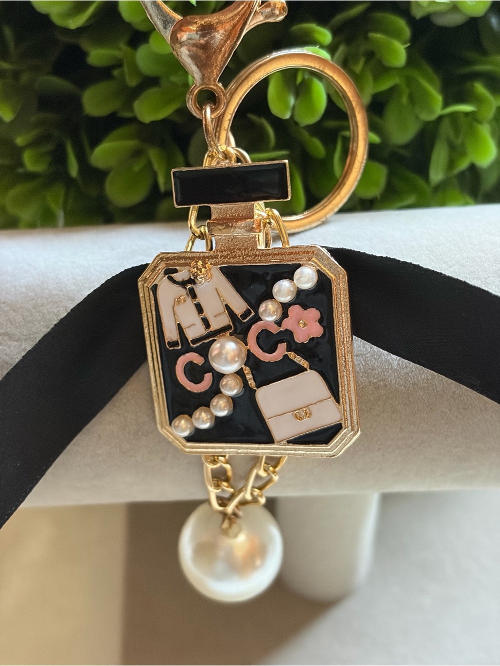 Fancy bag charm key chain